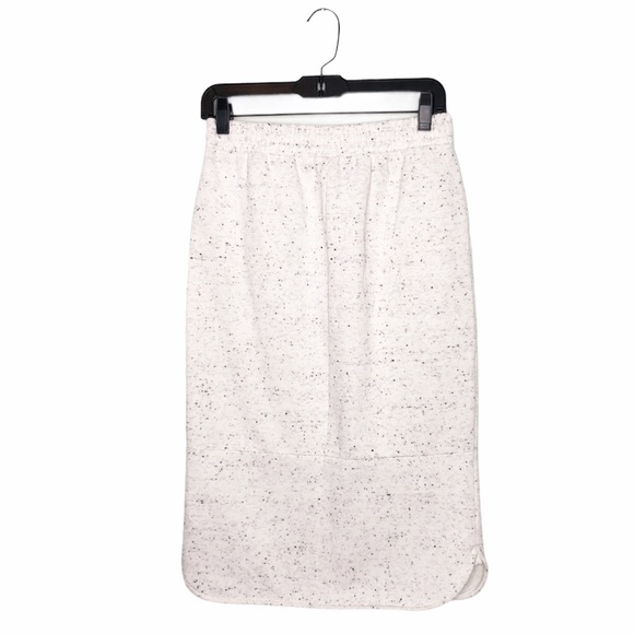 Massimo Dutti Speckled Sweatshirt Drawstring Skirt - Picture 2 of 15